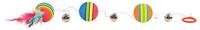 Trixie regenboog balletjes aan elastisch koord 3 ST
