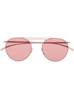 Mykita lunettes de soleil teintées à monture ronde - Rose