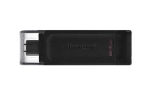 Kingston DataTraveler 70 USB-stick Retail 64 GB Zwart DT70/64GB USB-C