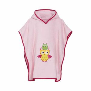 Playshoes badponcho uiltje roze Maat