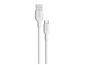 TRONIC Oplaad- en datakabel USB-C, USB-A en Micro  (Wit, USB-A naar USB-C)