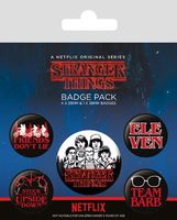 Stranger Things Pin-Back Buttons 5-Pack Characters