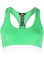 DSQUARED2 brassière de sport à bande logo - Vert - thumbnail