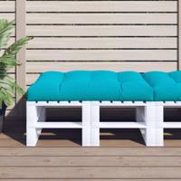 Palletkussen 120x80x12 cm stof turquoise - thumbnail