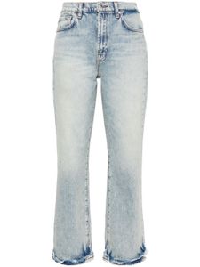 7 For All Mankind jean court à bords francs - Bleu