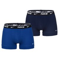 Nike Everyday Cotton Boxershort Trunk 2-Pack Zwart Blauw Wit - thumbnail