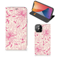 iPhone 12 Pro Max Smart Cover Pink Flowers