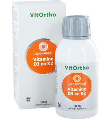 Vitortho Vitortho Vitamine D3 En K2 Liposomaal (100ml) Vitortho Vitortho Vitamine D3 En K2 Liposomaal (100ml)