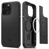 iPhone 15 Pro Spigen Mag Armor Hybrid Case - Mat Zwart - thumbnail