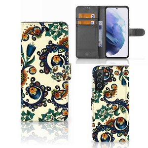 Wallet Case Samsung Galaxy S22 Plus Barok Flower