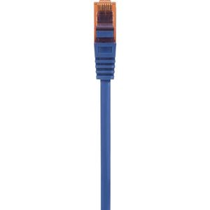 Renkforce RF-5043878 RJ45 Netwerkkabel, patchkabel CAT 6 U/UTP 0.25 m Blauw Snagless, Halogeenvrij 1 stuk(s)