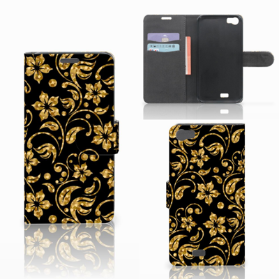 Wiko Lenny Hoesje Gouden Bloemen Wiko Lenny Hoesje Gouden Bloemen