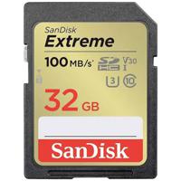 SanDisk Extreme PLUS SDXC-kaart 32 GB UHS-I Schokbestendig, Waterdicht