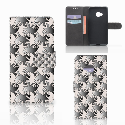 HTC U Play Telefoonhoesje met Pasjes Salamander Grey