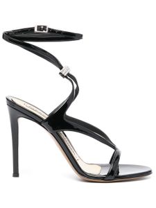 Alexandre Vauthier sandales à ornements en cristal 100 mm - Noir