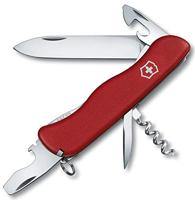 Victorinox Taschenmesser Picknicker Gross (11 Funktionen, Feststellklinge, Korkenzieher, Schraubendreher) rot