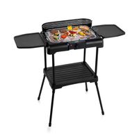 Princess 112250 Elektrische BBQ met zijplanken - 40x25cm - Met en zonder statief te gebruiken - 2200W