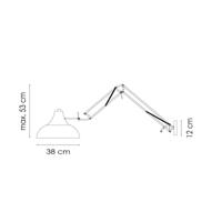 Besselink licht D452635-20 wandverlichting Wit Geschikt voor gebruik binnen E27