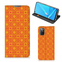 OPPO A52 | A72 Hoesje met Magneet Batik Oranje