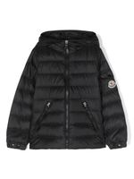 Moncler Enfant doudoune à patch logo - Noir