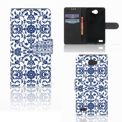 LG Bello 2 Hoesje Flower Blue