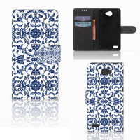 LG Bello 2 Hoesje Flower Blue
