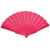 Handwaaier/Spaanse waaier roze polyester   -