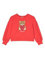 Moschino Kids sweat à motif Teddy Bear - Rouge