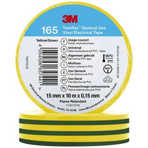 3M Temflex™ 165 165YG1E Isolatietape Temflex 165 Geel (l x b) 10 m x 15 mm 1 stuk(s)