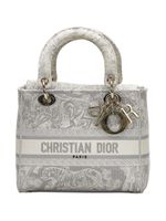 Christian Dior Pre-Owned sac cabas Toile de Jouy Lady d-Lite médium pre-owned - Gris