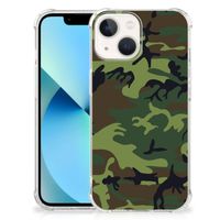 iPhone 13 mini Doorzichtige Silicone Hoesje Army Dark