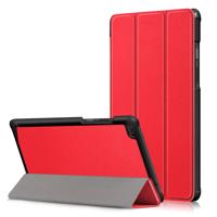 3-Vouw sleepcover hoes - Lenovo Tab E8 - Rood