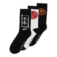 Naruto Shippuden Socks 3-Pack Sasuke Symbol 3 - thumbnail