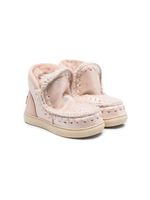 Mou Kids bottines en daim - Rose - thumbnail