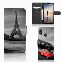 Huawei P20 Lite Flip Cover Eiffeltoren - thumbnail