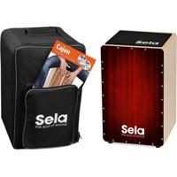 Sela SE 128 EN Varios Red Cajon Set + tas, pad, Engels boek etc.