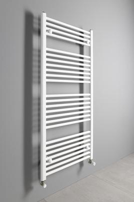 Aqualine Direct badkamer handdoek radiator 45x132cm wit 564Watt 4-punts aansluiting Aqualine Direct badkamer handdoek radiator 45x132cm wit 564Watt 4-punts aansluiting
