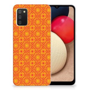 Samsung Galaxy A02s TPU bumper Batik Oranje