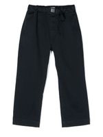 Woolrich Kids pantalon droit à taille ceinturée - Bleu