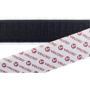 VELCRO® E08810033011425 Klittenband Om vast te plakken Haakdeel (l x b) 25000 mm x 100 mm Zwart 25 m