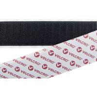 VELCRO® E08810033011425 Klittenband Om vast te plakken Haakdeel (l x b) 25000 mm x 100 mm Zwart 25 m