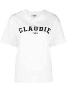 Claudie Pierlot t-shirt en coton à logo imprimé - Blanc