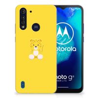 Motorola Moto G8 Power Lite Telefoonhoesje met Naam Baby Leopard - thumbnail