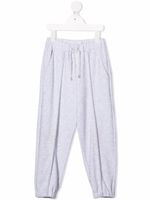 Brunello Cucinelli Kids pantalon de jogging à taille à lien de resserrage - Gris - thumbnail