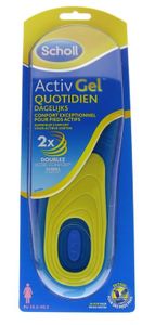 Scholl Activgel voetzolen dagelijks vrouw (2 st)