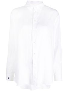 Polo Ralph Lauren chemise en lin à manches longues - Blanc