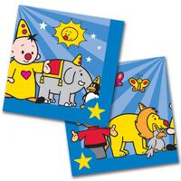 20x Bumba themafeest servetten blauw 33 x 33 cm papier - thumbnail