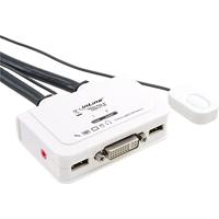 INLINE KVM Switch Adapter (2-poort, DVI, USB, audio) wit
