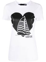 Love Moschino t-shirt à logo imprimé - Blanc - thumbnail