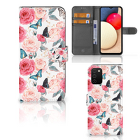 Samsung Galaxy A03s Hoesje Butterfly Roses